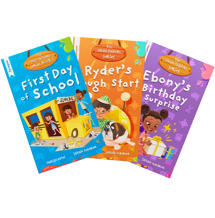 The Brain Builders Series (First Day of School, Ryder's Rough Start, Ebony's Birthday Surprise) - Bunbunillus, Charissa Bates